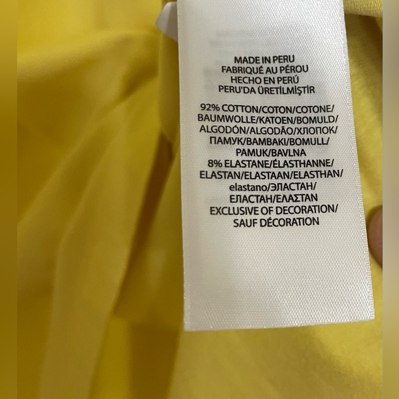 Polo Golf Ralph Lauren Stretch Lisle Men's Size XXL Yellow with plaid details - Picture 8 of 12